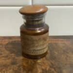 Chemists medicine Glass pot Bottle 19th century Antique Glassware