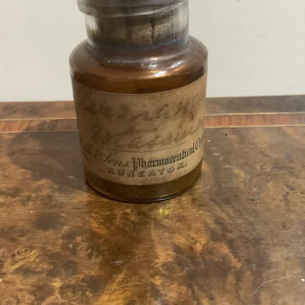 Chemists medicine Glass pot Bottle 19th century Antique Glassware 4