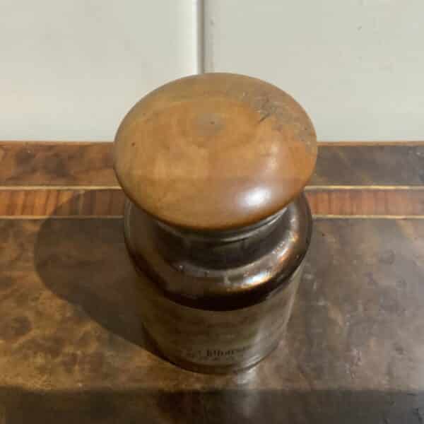 Chemists medicine Glass pot Bottle 19th century - Image 3