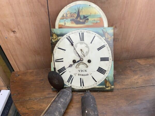 Grandfather Clock Mahogany 8 day late Georgian Antique Clocks 15