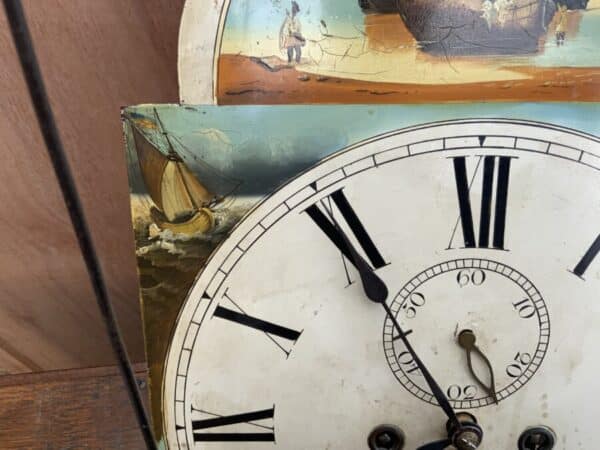 Grandfather Clock Mahogany 8 day late Georgian Antique Clocks 17