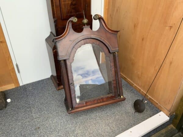 Grandfather Clock Mahogany 8 day late Georgian - Image 6