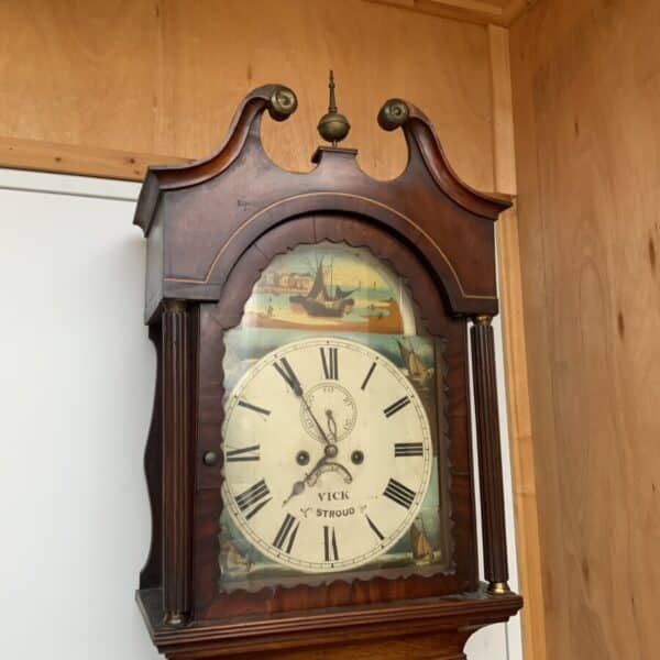 Grandfather Clock Mahogany 8 day late Georgian - Image 2