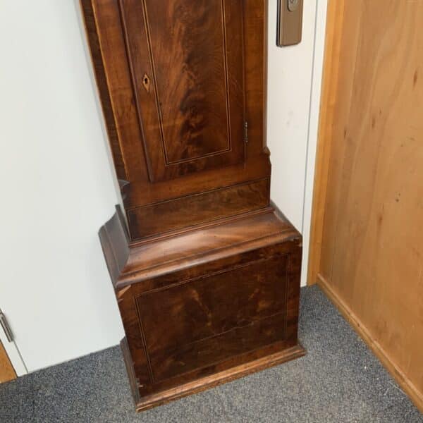 Grandfather Clock Mahogany 8 day late Georgian - Image 5