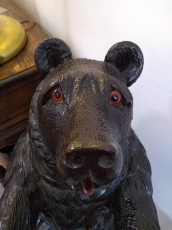 Black Forest Bear Stick Stand bear Antique Sculptures 4