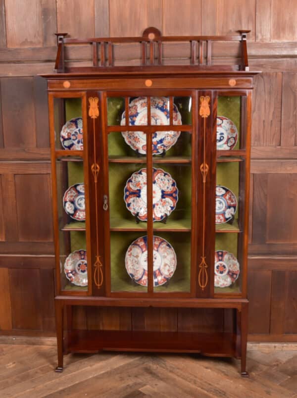 Art Nouveau Mahogany Display Cabinet SAI2660 Antique Cabinets 3