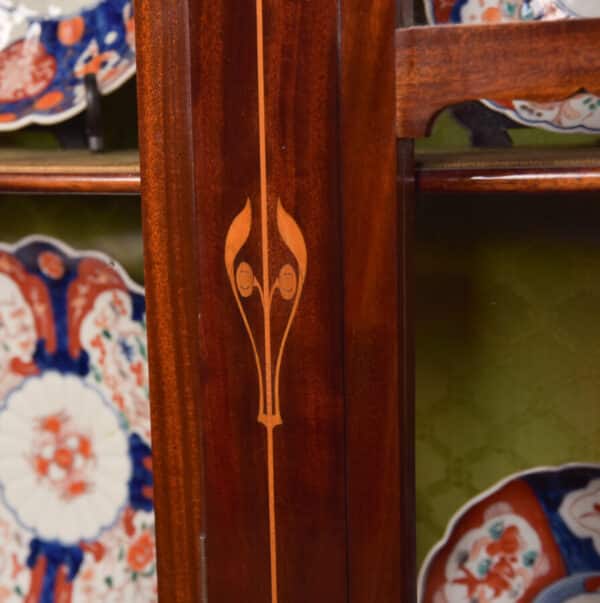Art Nouveau Mahogany Display Cabinet SAI2660 - Image 2