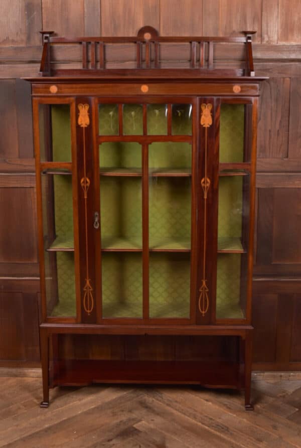 Art Nouveau Mahogany Display Cabinet SAI2660 - Image 6