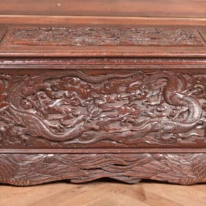 Victorian Oriental Carved Blanket / Storage Box SAI2659 Antique Coffers 3