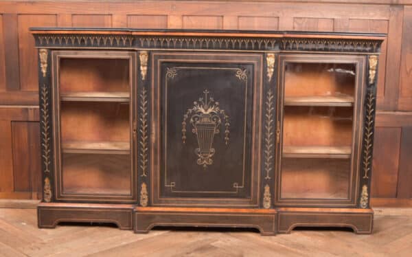 Victorian Ebonized Breakfront Credenza / Display Cabinet SAI2653 Antique Cabinets 5