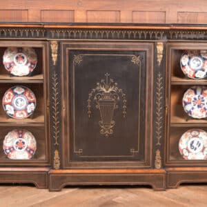 Victorian Ebonized Breakfront Credenza / Display Cabinet SAI2653 Antique Cabinets