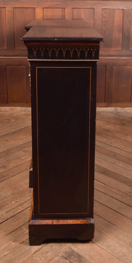 Victorian Ebonized Breakfront Credenza / Display Cabinet SAI2653 Antique Cabinets 6