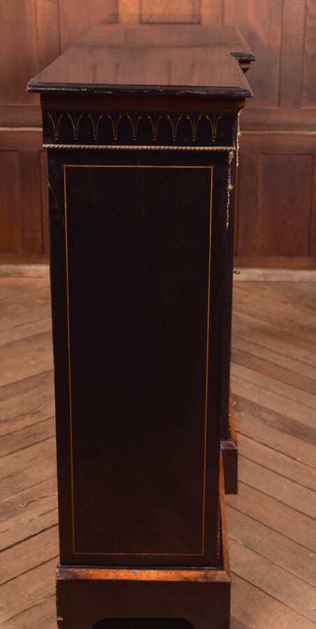 Victorian Ebonized Breakfront Credenza / Display Cabinet SAI2653 Antique Cabinets 17