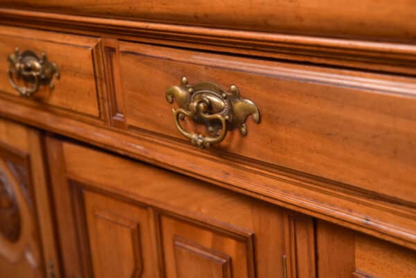 Edwardian Walnut Bookcase SAI2665 - Image 5