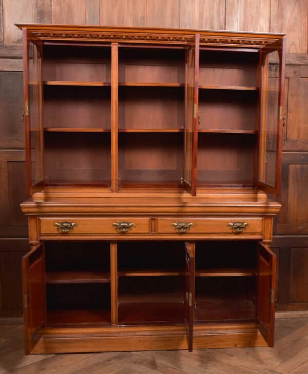 Edwardian Walnut Bookcase SAI2665 Antique Bookcases 13