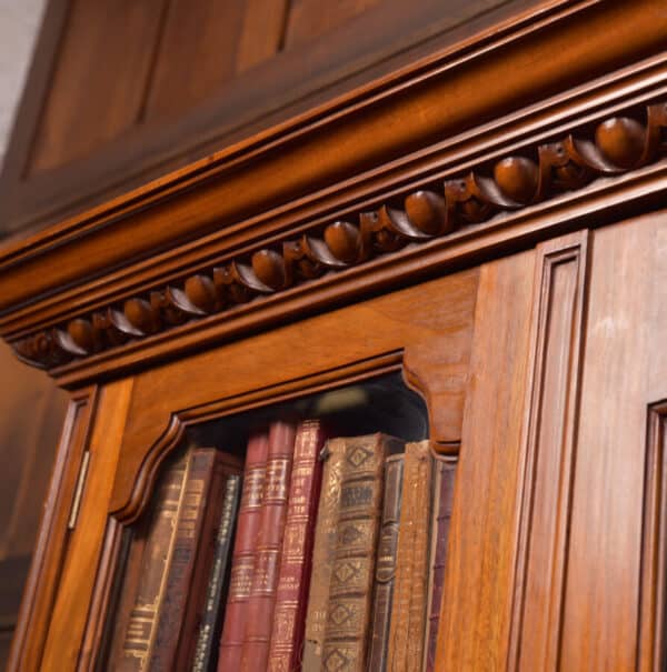 Edwardian Walnut Bookcase SAI2665 - Image 15