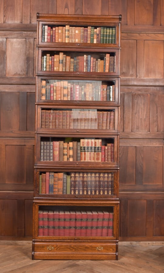 Globe Wernicke Oak 7 Section Bookcase SAI2667 globe wernicke Antique Bookcases 3