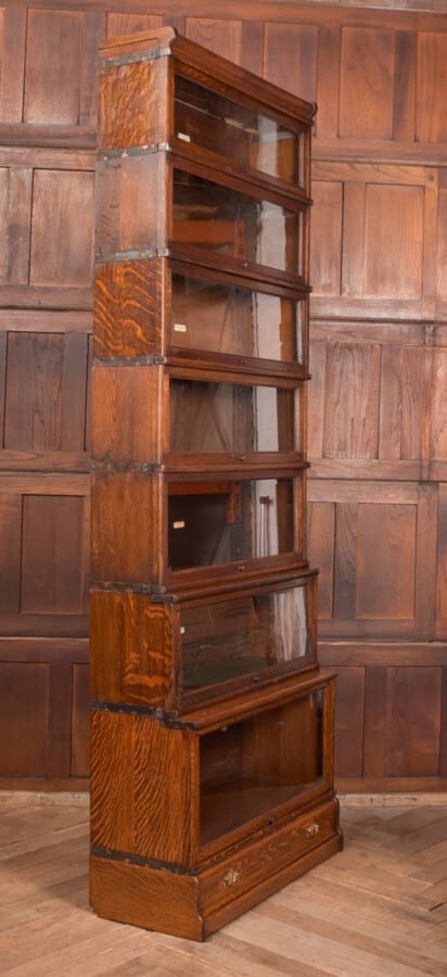 Globe Wernicke Oak 7 Section Bookcase SAI2667 globe wernicke Antique Bookcases 21