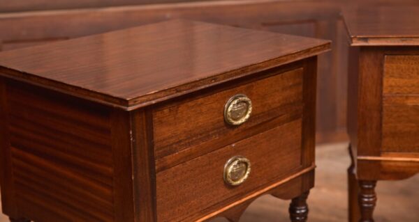 Pair Of Mahogany Bedside Cabinets SAI2674 - Image 5