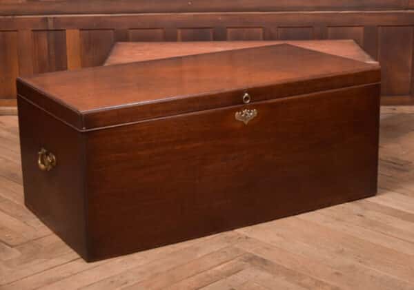 Georgian Mahogany Mule Chest / House Keeper’s Trunk SAI2675 Antique Chests 30