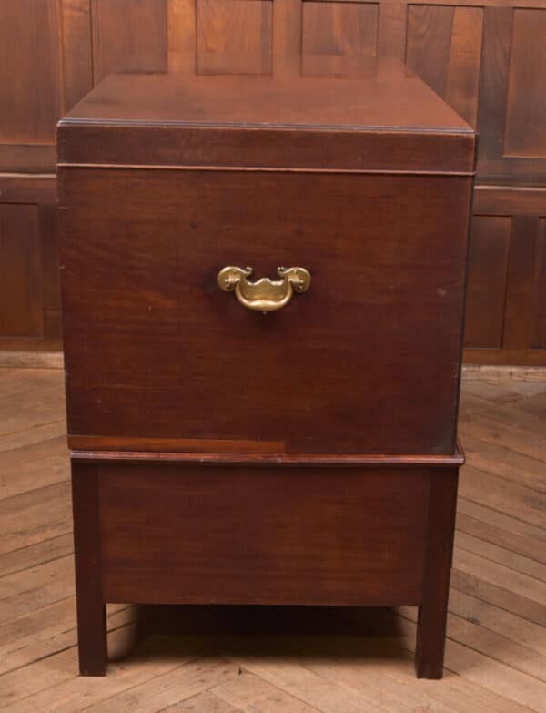 Georgian Mahogany Mule Chest / House Keeper’s Trunk SAI2675 Antique Chests 22