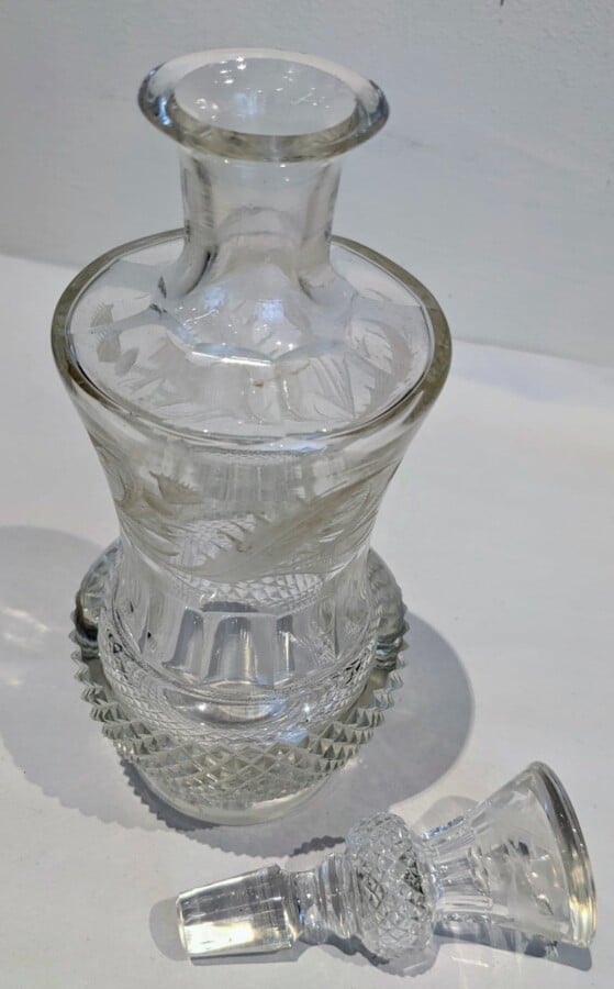 Richardson Crystal antique glass decanter Antique Glassware 7