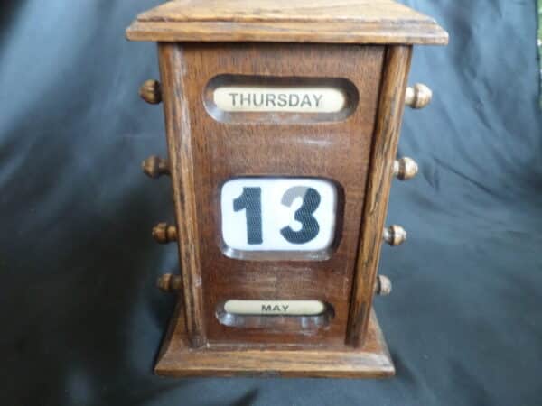 A Edwardian Perpetual Calendar 1905 Antique Furniture 6