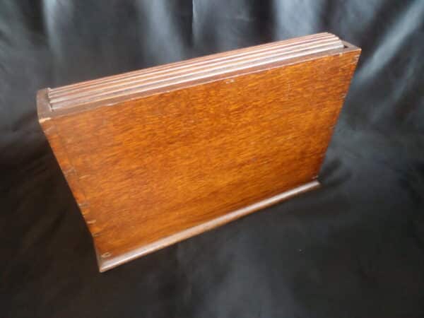 DESK TIDY with TAMBOUR CLOSURE. ( Roller shutter ) EDWARDIAN Antique Cabinets 5