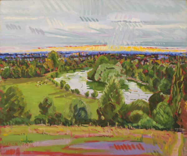 Richmond Terrace Sunset, En Plein Air - Image 2