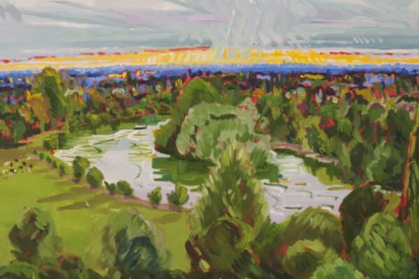 Richmond Terrace Sunset, En Plein Air - Image 3