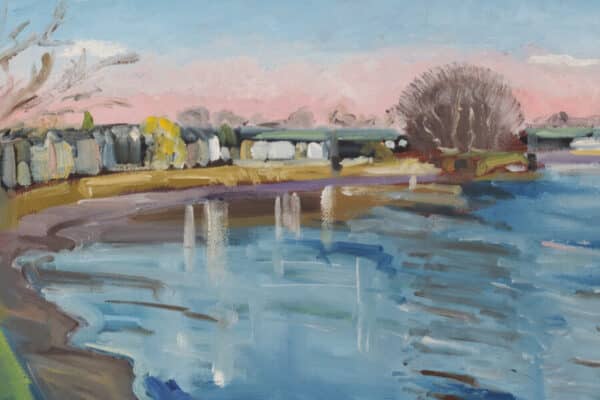 Strand-on-the-Green, Chiswick, En Plein Air MODERN ART Antique Art 6