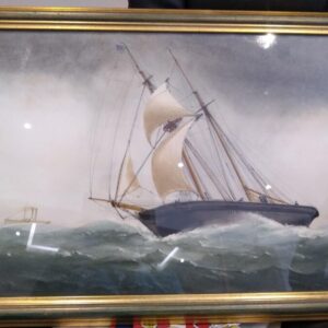 ‘Sail and Steam’ nautical Antique Art