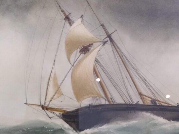 Sail and Steam sailing ships Antique Art 6