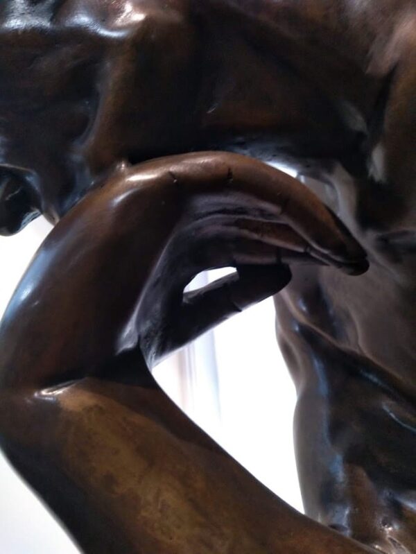 “The Thinker” or “Le Penseur” by Auguste Rodin bronze Antique Sculptures 11