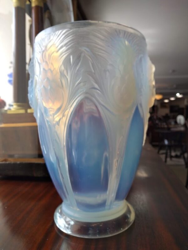 Verlys Art Glass Vase Antique Glass Vase Antique Vases 3