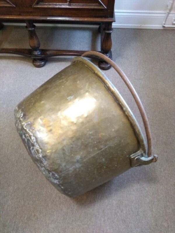 Victorian Brass Cauldron - Image 4