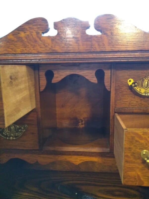 Victorian Oak Humidor cabinets Antique Furniture 7