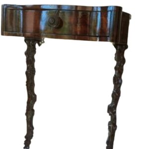 Baroque Console on Two Carved Legs Antique Furniture