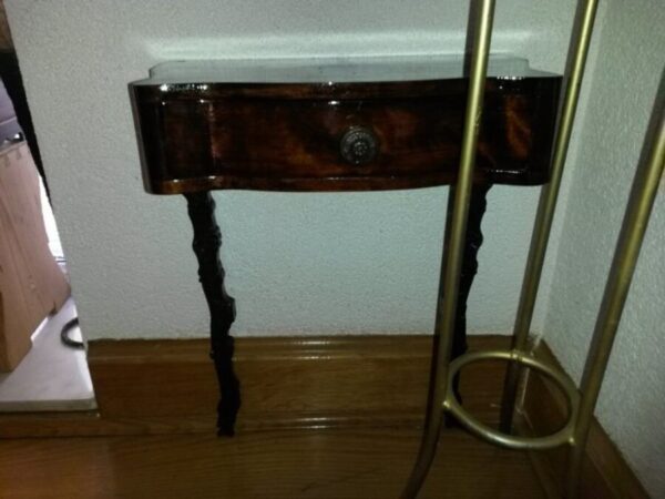 Baroque Console on Two Carved Legs Antique Furniture 4