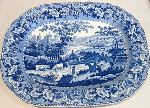 Blue and White Platter