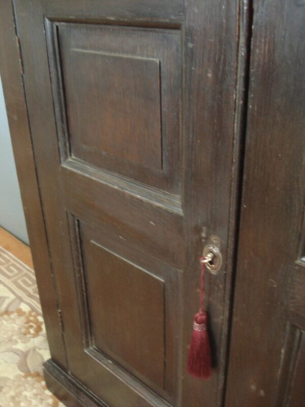 Small 19th Century Four Door Oak and Pine Cupboard Antique Cupboards 10