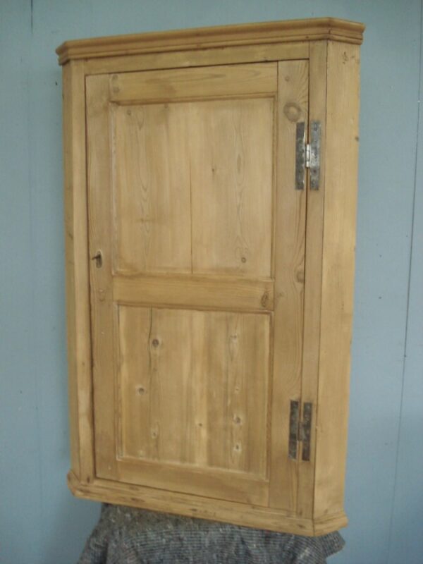 Single Door Pine Corner Cupboard Antique Cupboards 3