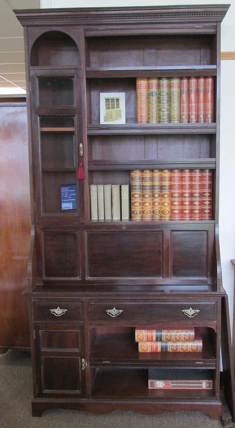 Edwardian Barristers Secretaire Bookcase Antique Bookcases 3
