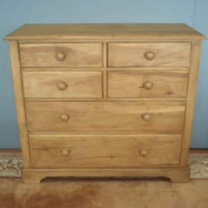 Large Edwardian Satin Walnut Chest in Outstanding Condition Antique Chest Of Drawers