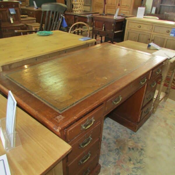 Large Pedestai Desk Antique Desks 4