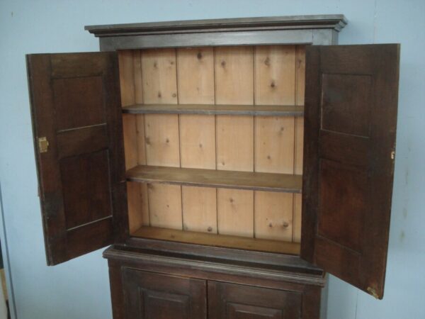 Small 19th Century Four Door Oak and Pine Cupboard Antique Cupboards 7