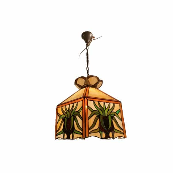 Hanging Stained Glass Chandelier Antique Lighting 3