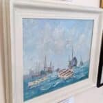 Breezy Morning at St Ives Harbour British oil painting Miscellaneous