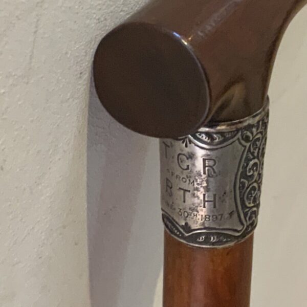 Superb Gentleman’s walking stick sword stick with silver collar - Image 15