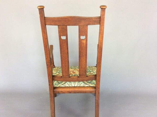 Arts and Crafts Glasgow School Desk Chair arts and crafts antiques Antique Chairs 6